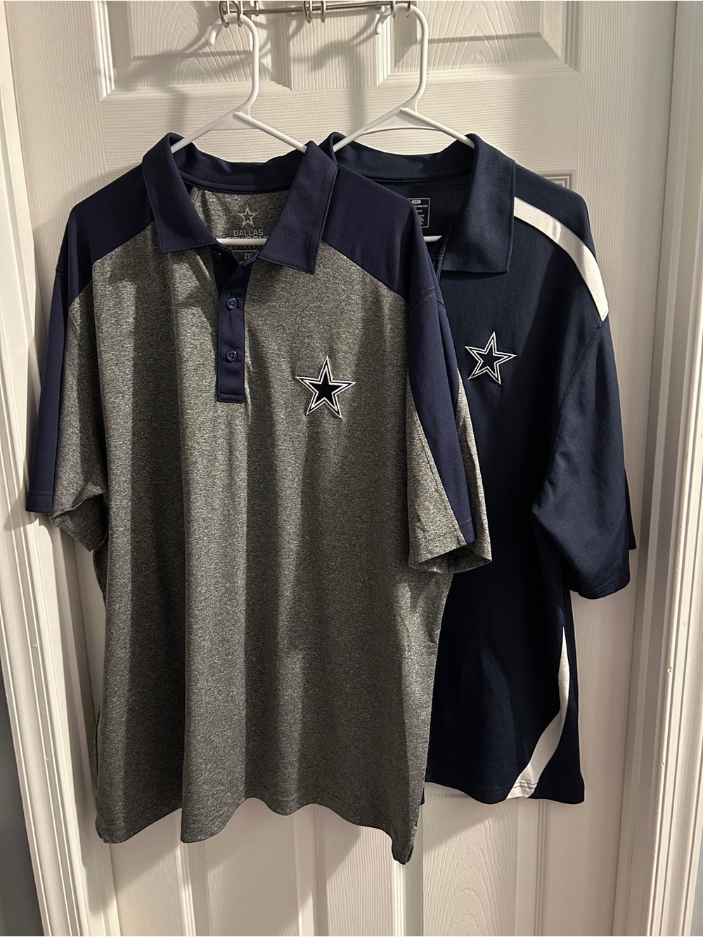 2 Dallas Cowboys Short-Sleeve Polos - Gray & Navy
